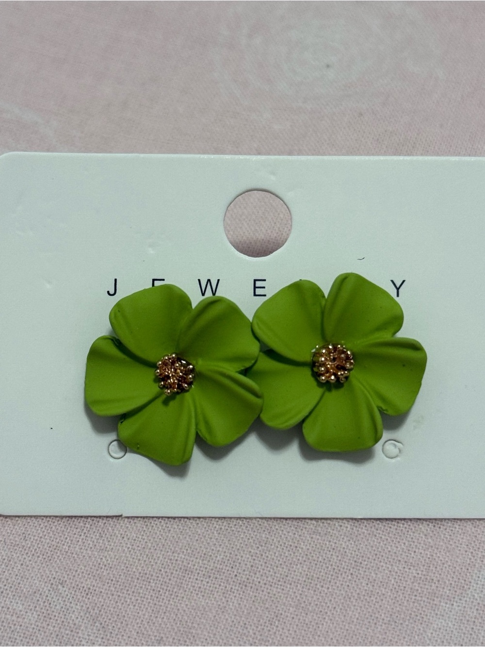 Green Floral Statement Earrings - Brand: plus other color of Floral earrings.